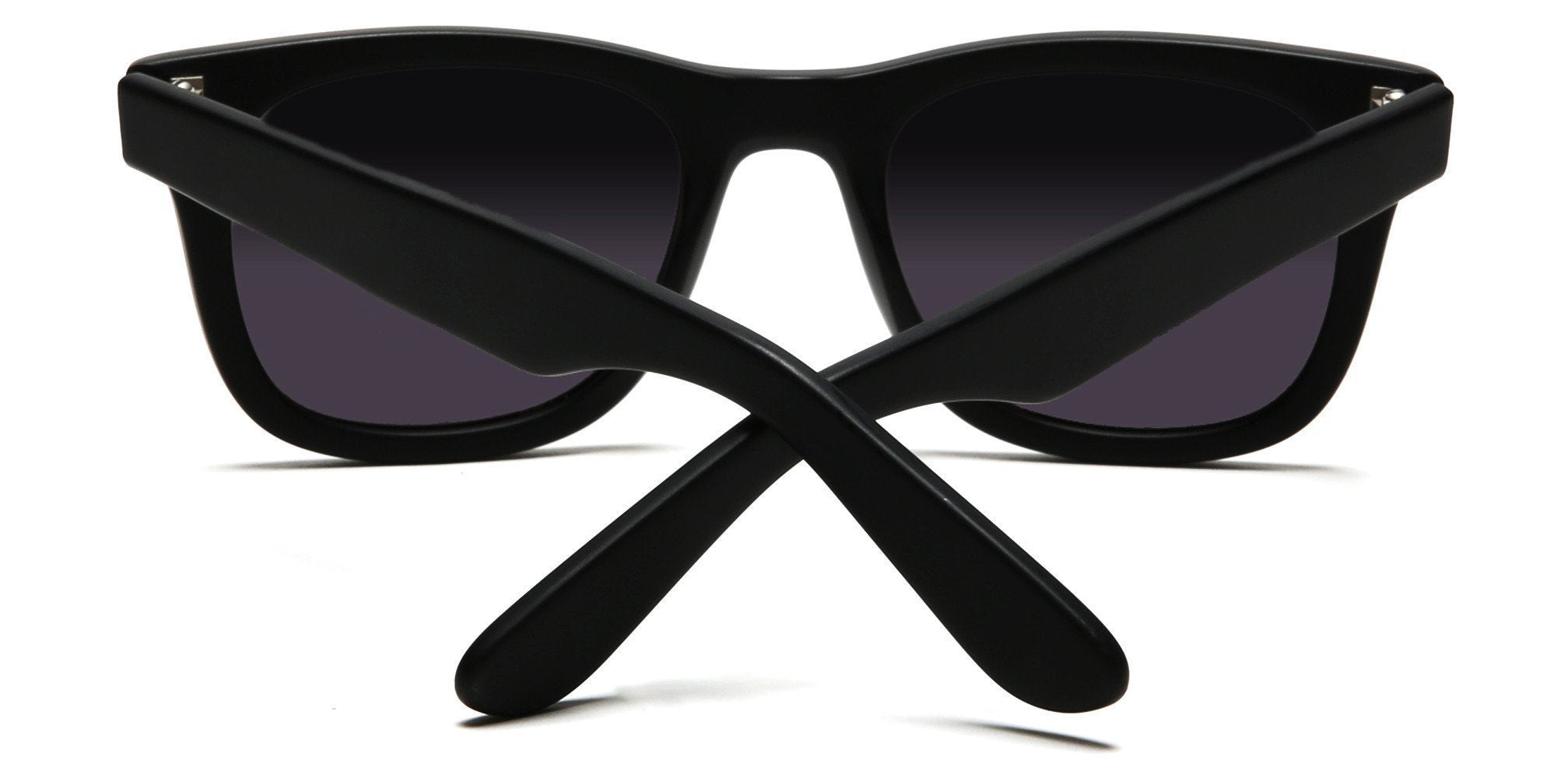 Verona Polarized Horn Rimmed Sunglasses Black-Samba Shades