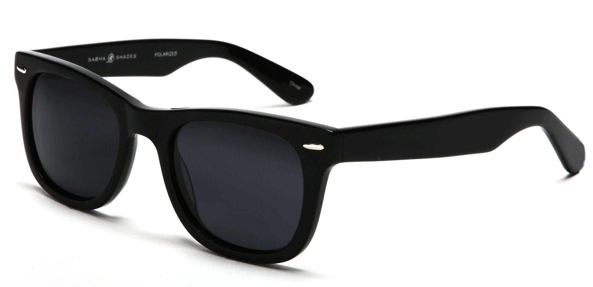 Verona Polarized Horn Rimmed Sunglasses Matte Black-Samba Shades