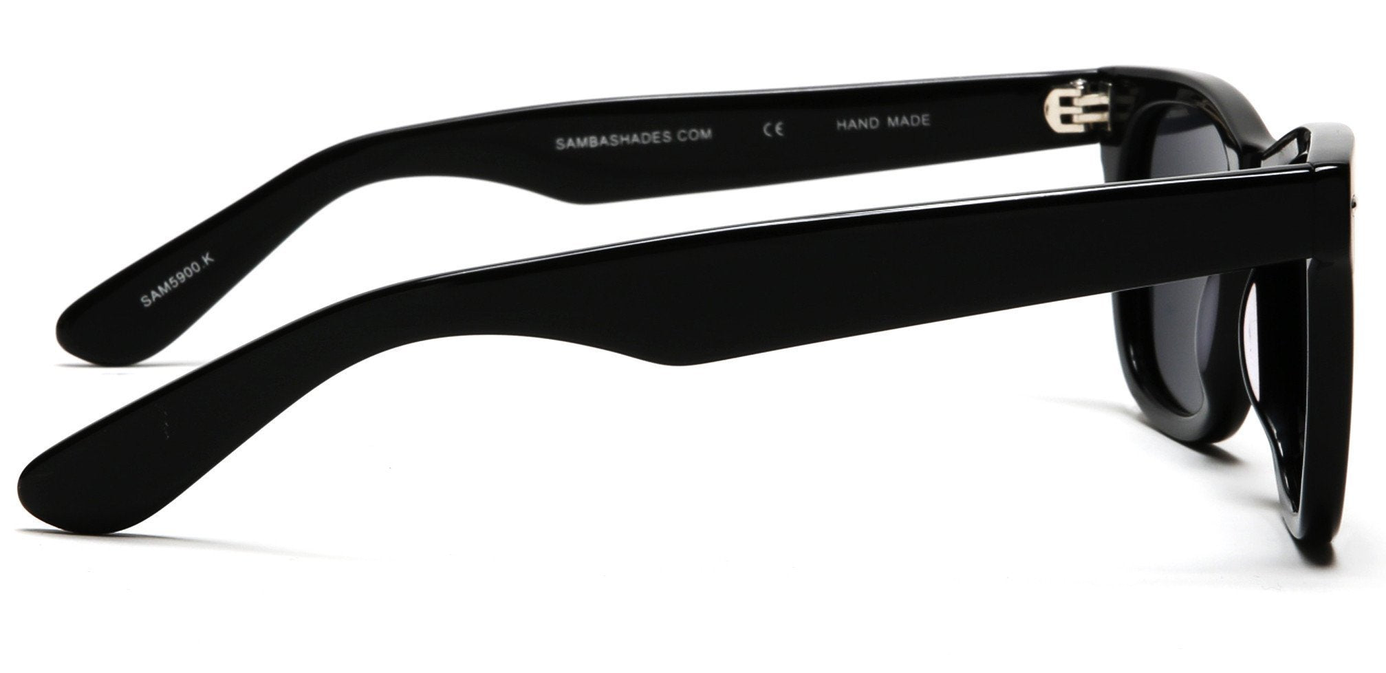 Verona Polarized Horn Rimmed Sunglasses Matte Black-Samba Shades