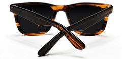 Verona Polarized Horn Rimmed Sunglasses Mix Brown-Samba Shades