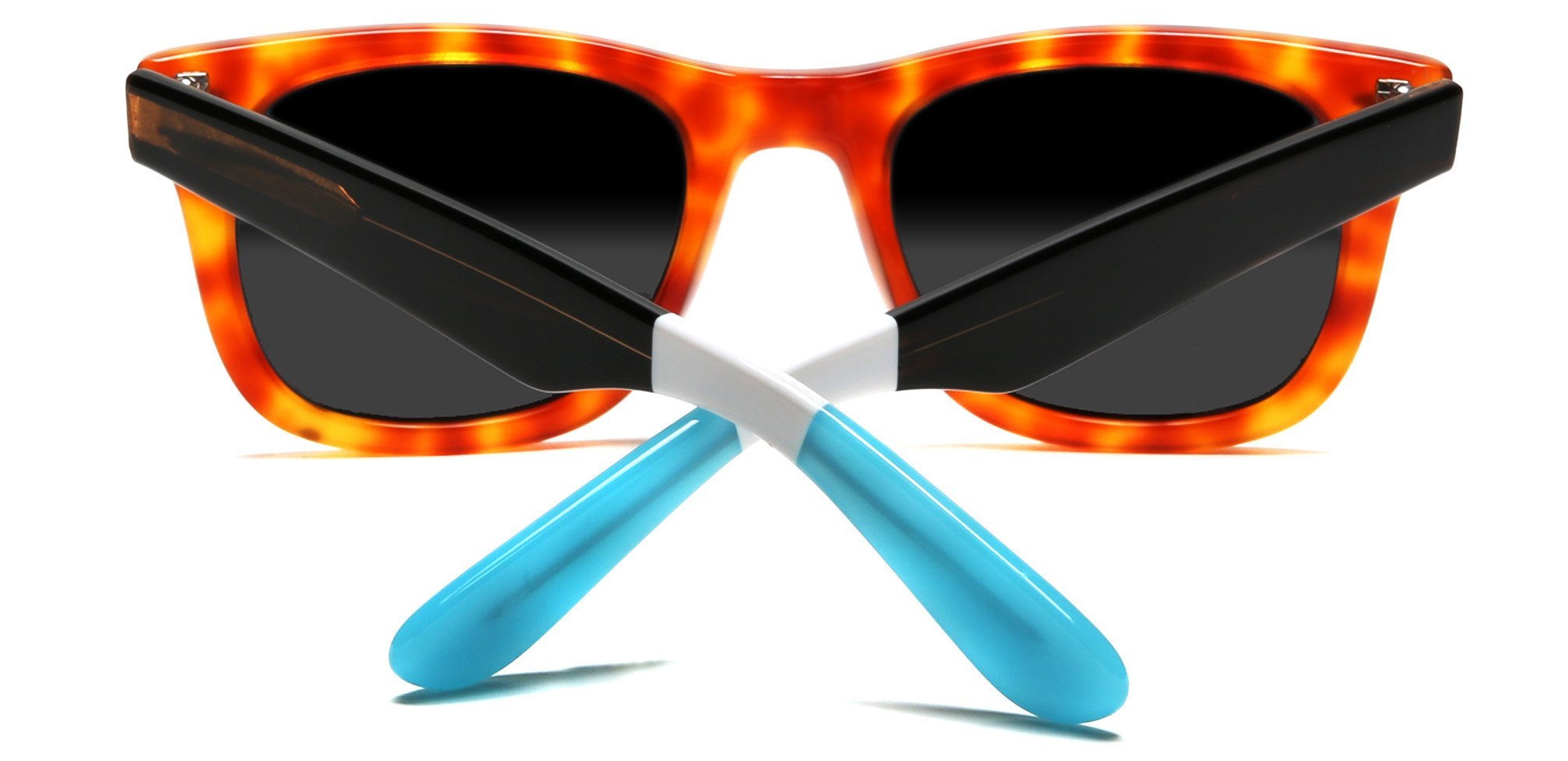 Verona Polarized Horn Rimmed Sunglasses Orange-Samba Shades