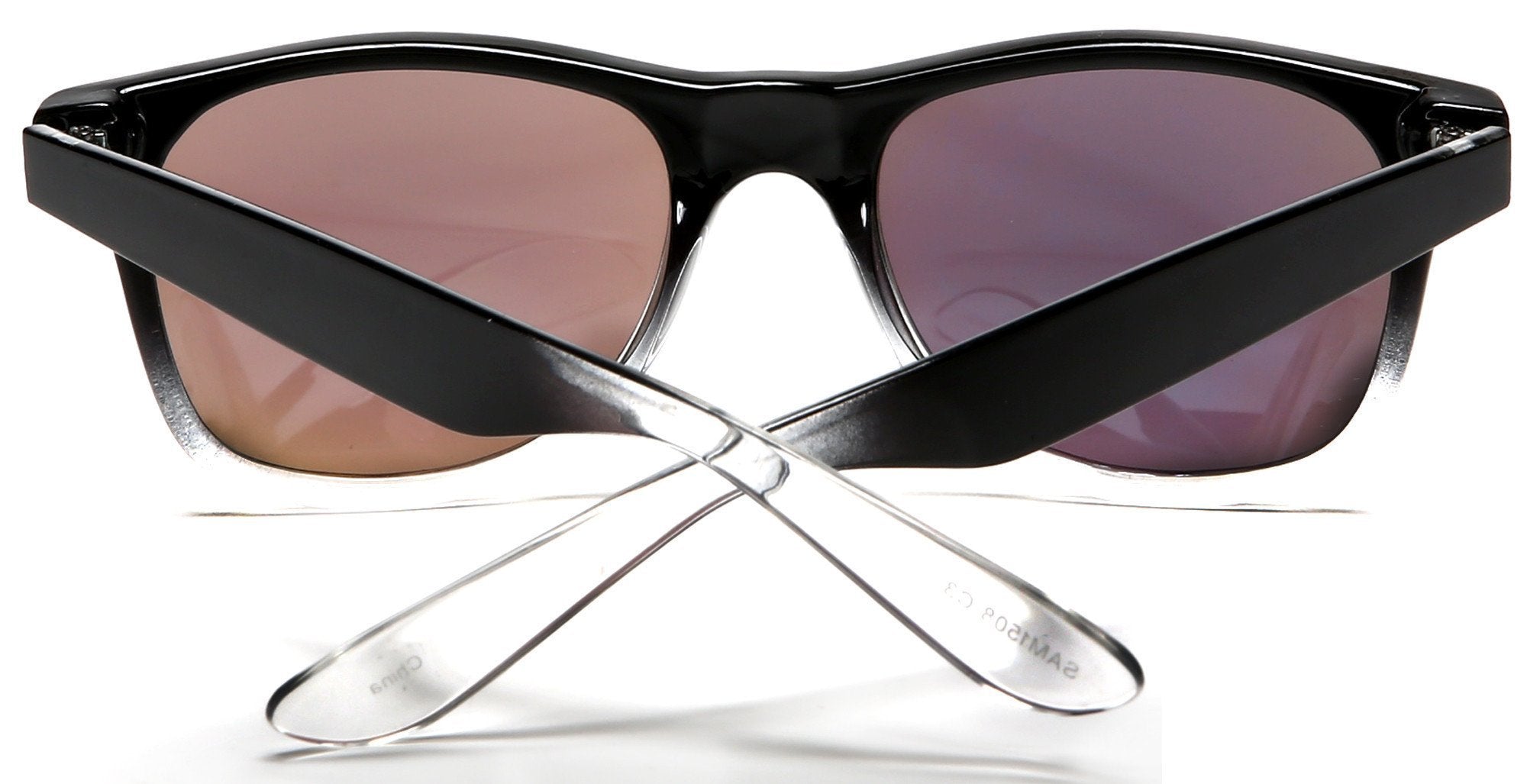Vintage Horn Rimmed Sunglasses Weekender Black White-Samba Shades