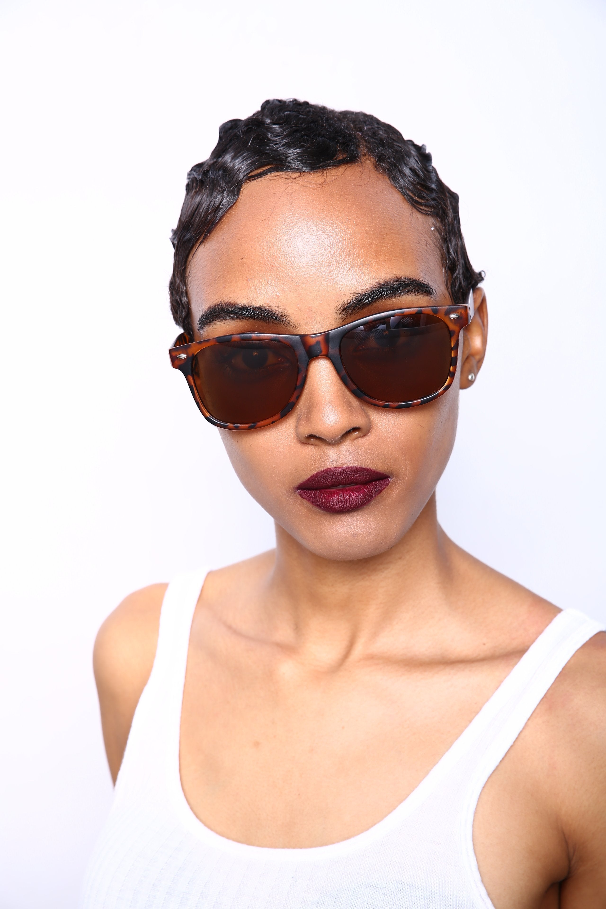 Vintage Horn Rimmed Sunglasses Weekender Orange Brown-Samba Shades