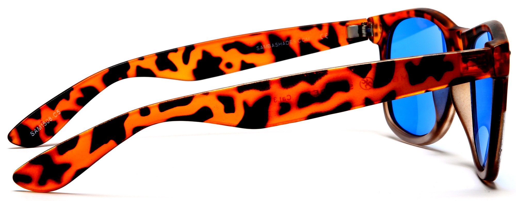 Vintage Horn Rimmed Sunglasses Weekender Orange White-Samba Shades