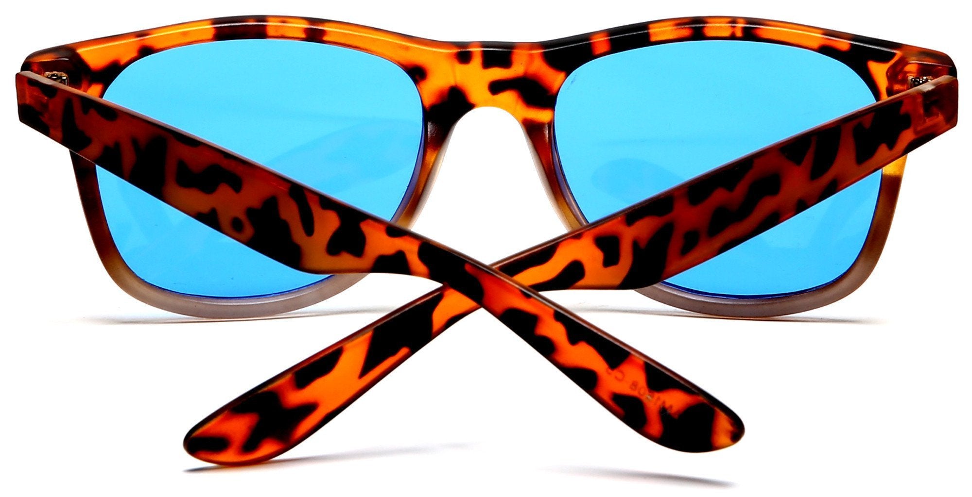 Vintage Horn Rimmed Sunglasses Weekender Orange White-Samba Shades