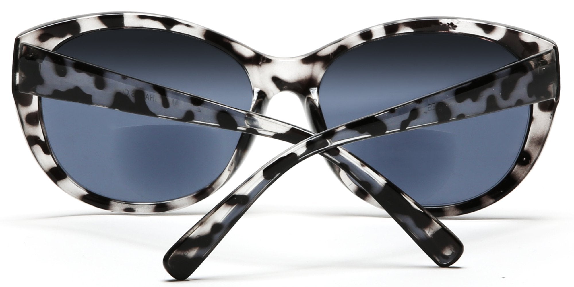 Women's BiFocal Sun Readers Fashion Horn Rimmed Sunglasses Black Tortoise-Samba Shades