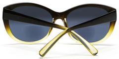 Women's BiFocal Sun Readers Fashion Horn Rimmed Sunglasses Olive Yellow-Samba Shades