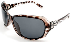 Women's Classic Polarized Fashion Sunglasses - Liz Taylor "Untamed Lady" - Black-Samba Shades