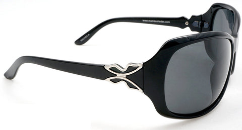 Women's Classic Polarized Fashion Sunglasses - Liz Taylor "Untamed Lady" Tortoise-Samba Shades