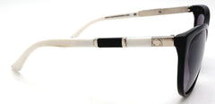Women's Fashion Cat-Eye Horn Rimmed Sunglasses - Ava Gardner - Black and White-Samba Shades