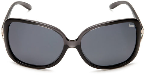 Women's Fashion Polarized Sunglasses, Oversized and Vintage Style by Coleman - Black-Samba Shades