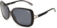 Women's Fashion Polarized Sunglasses, Oversized and Vintage Style by Coleman - Black-Samba Shades