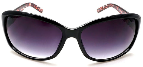 Women's Fashion Sunglasses - Femme Fatale Leopard Shades - Black-Samba Shades