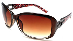 Women's Fashion Sunglasses - Femme Fatale Leopard Shades - Brown-Samba Shades