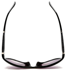 Women's Oversized Cat-Eye - Audrey Hepburn Mambo Horn Rimmed Sunglasses - Black-Samba Shades