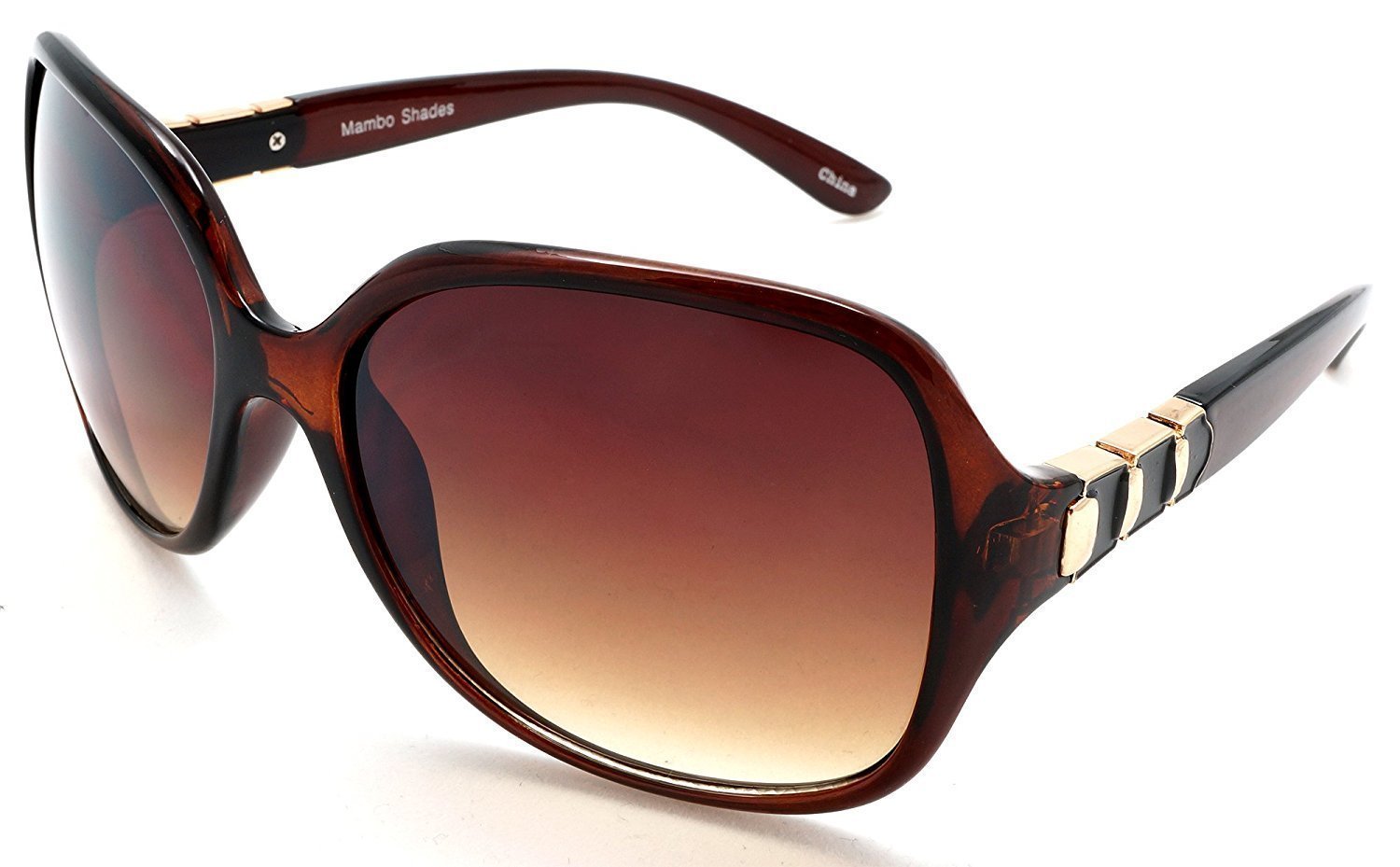 Women's Oversized Fashion Classic Sunglasses - Bombshell - Brown-Samba Shades