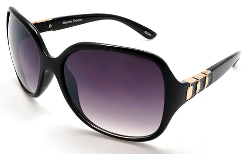 Women's Oversized Fashion Classic Sunglasses - Bombshell - Gold-Samba Shades