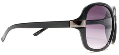 Women's Oversized Round Retro Fashion Sunglasses Claudette Colbert Mambo Diva - Black-Samba Shades