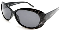 Women's Retro Polarized Fashion Sunglasses - Audrey Hepburn Effect - Black & White-Samba Shades