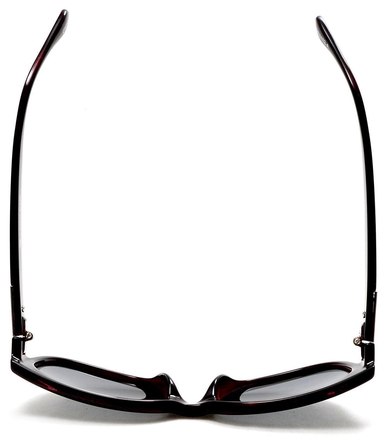 Women's Retro Polarized Horn Rimmed Sunglasses - Gloria Swanson, Black-Samba Shades